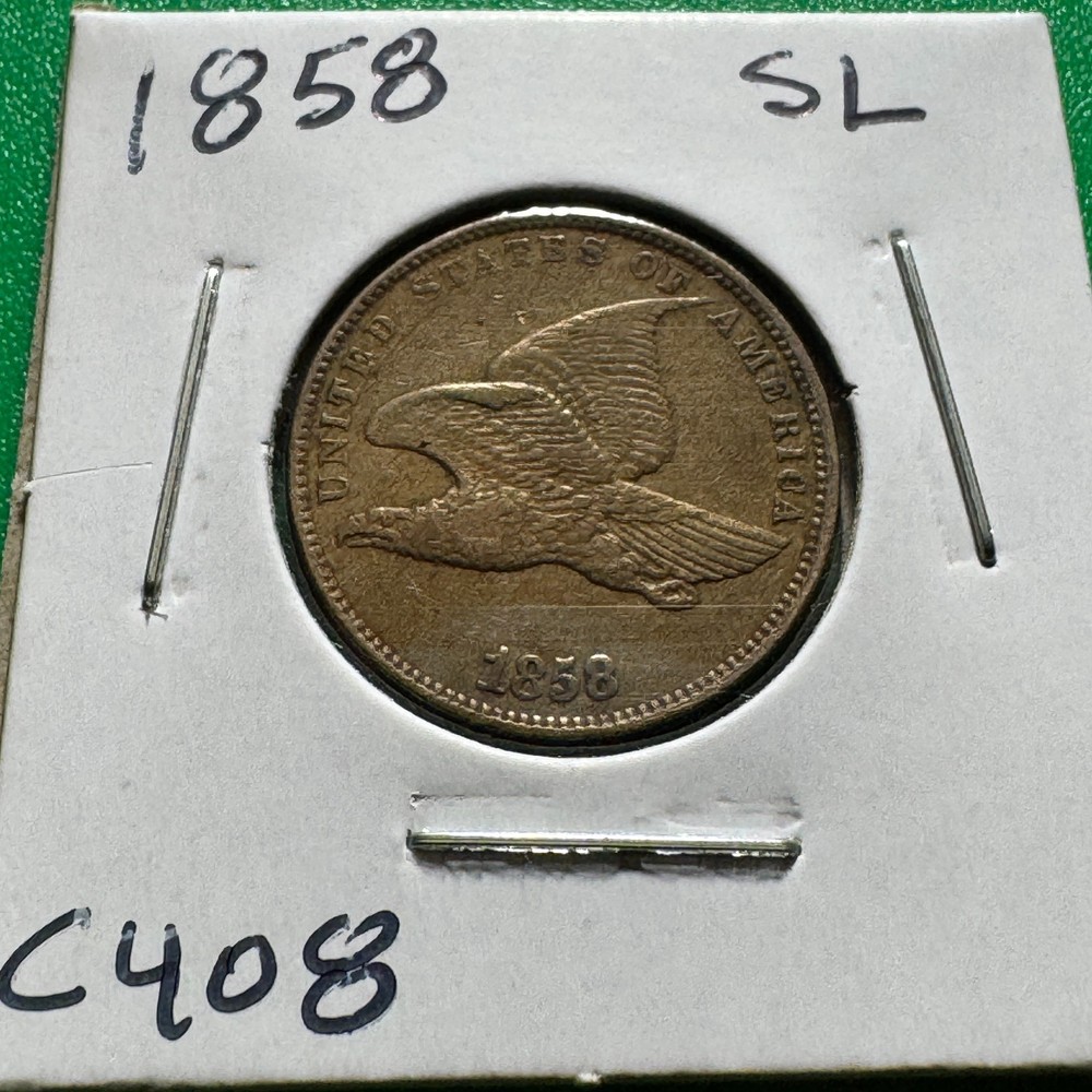 1858 SL Flying Eagle Cent C408