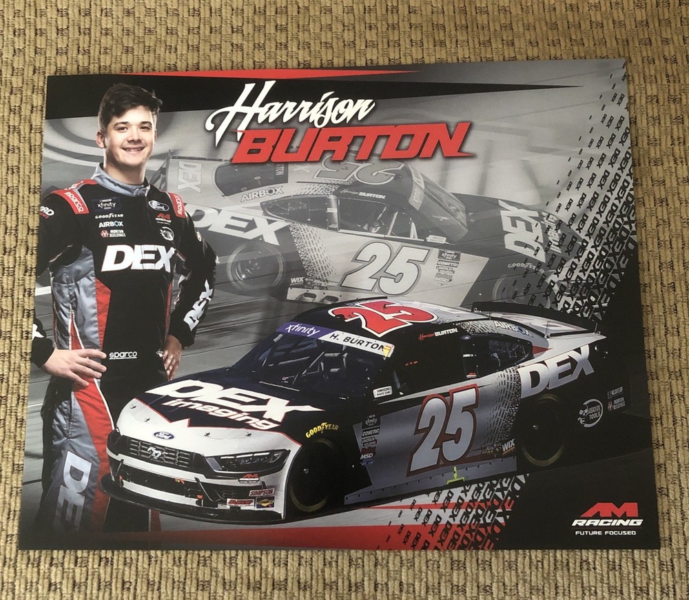 Nascar Xfinity Driver #25 Harrison Burton DEX 2nd version 2025 Postcard