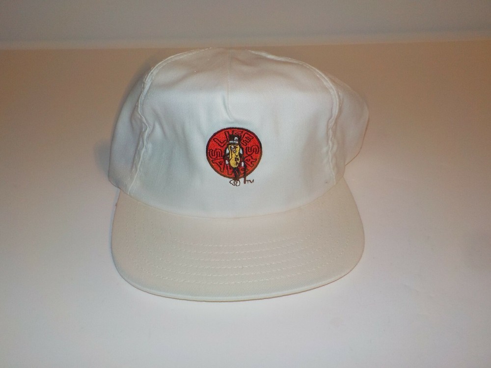 Vintage PLANTERS Peanut Adjustable Hat White Life Savers