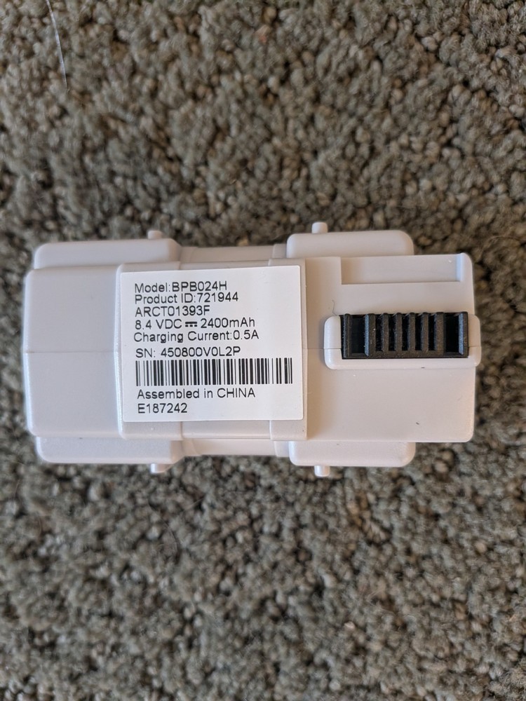 Arris Modem Backup Battery Pack 8.4VDC 2.4Ah BPB024H
