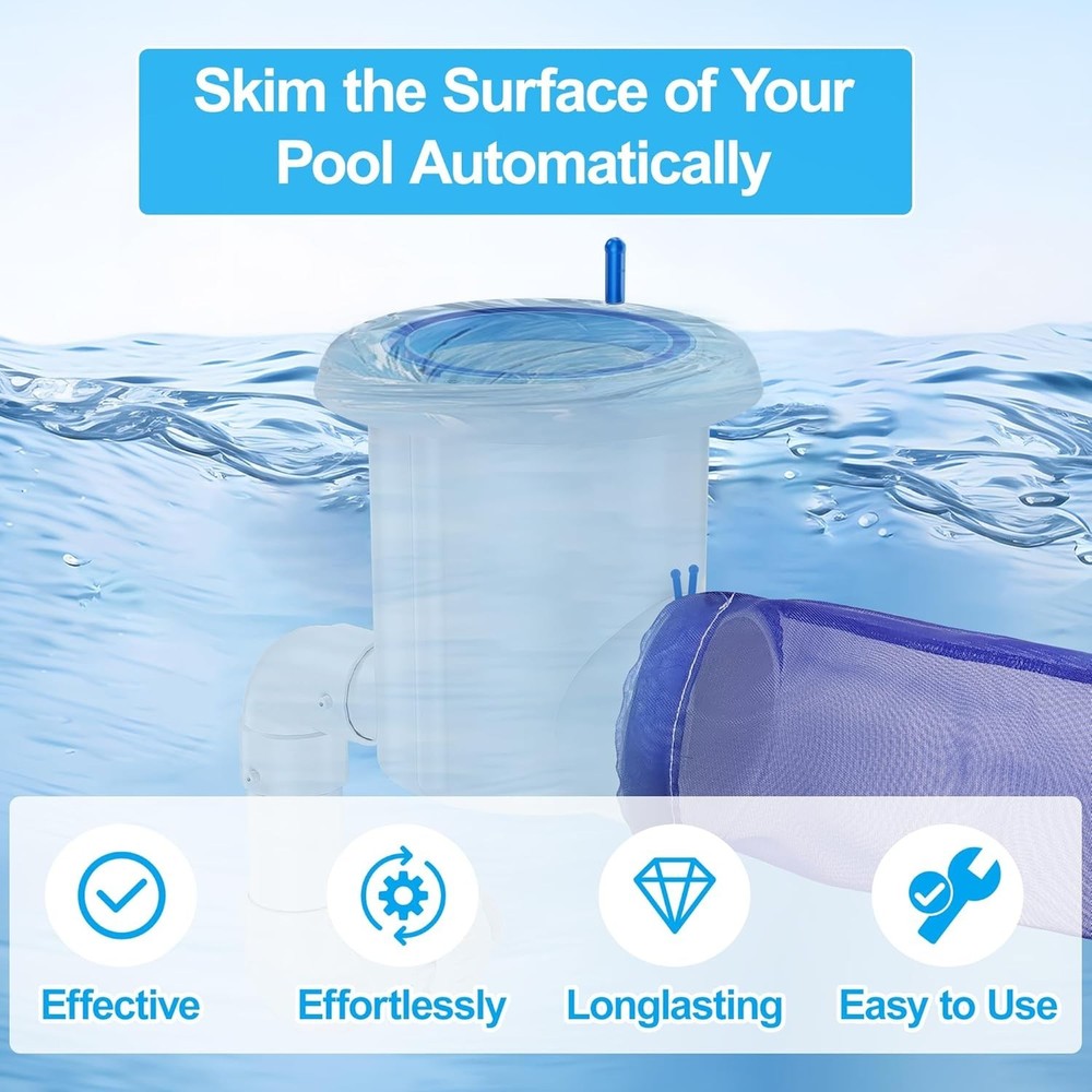 Automatic Pool Skimmer and Cleaner for Inground Pools