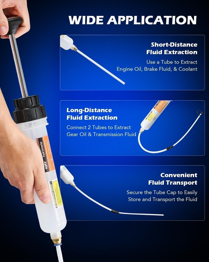 High-Quality 200mL Fluid Extractor with Hose Extensions for Maximum Performance