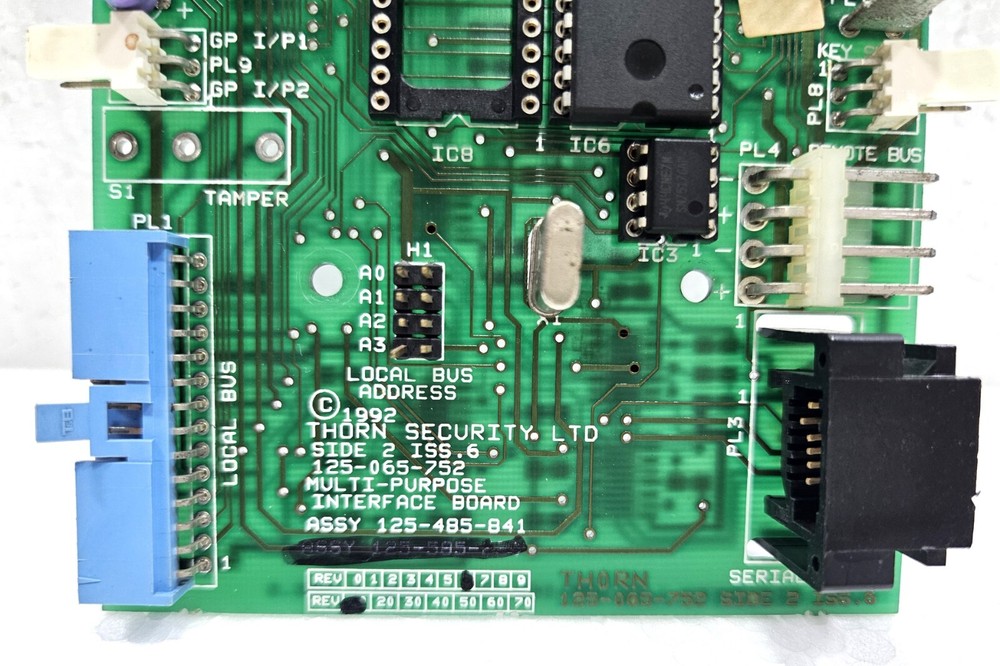 THORN SECURITY LTD 125-065-752 MULTI PURPOSE INTERFACE PCB CIRCUIT BOARD
