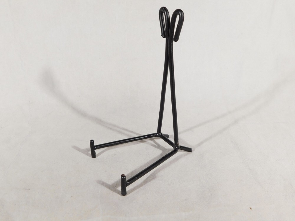Easel Display Stand with Scroll Design! Black Iron Medium Size