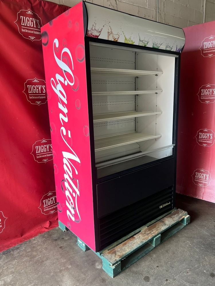 48” True TAC-48 open grab and go fridge cooler only