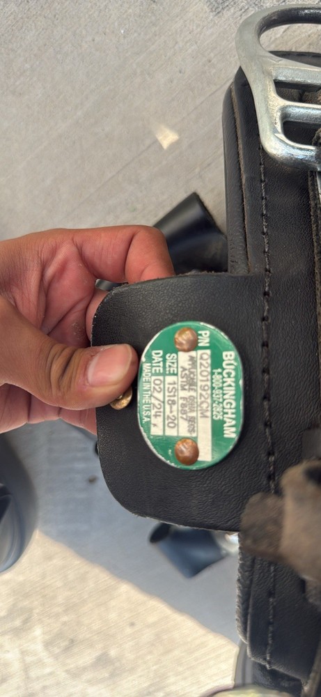 Buckingham Climbing Lineman Belt Size 20