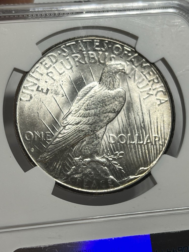 1925-S Peace Silver Dollar $1 NGC MS63 Tough Date Nice Luster