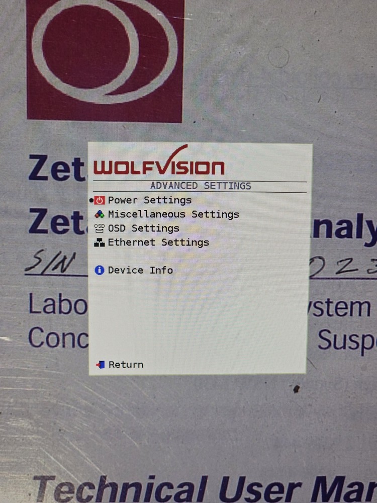 WolfVision vSolution Cam CMOS 1080p HD Document Camera