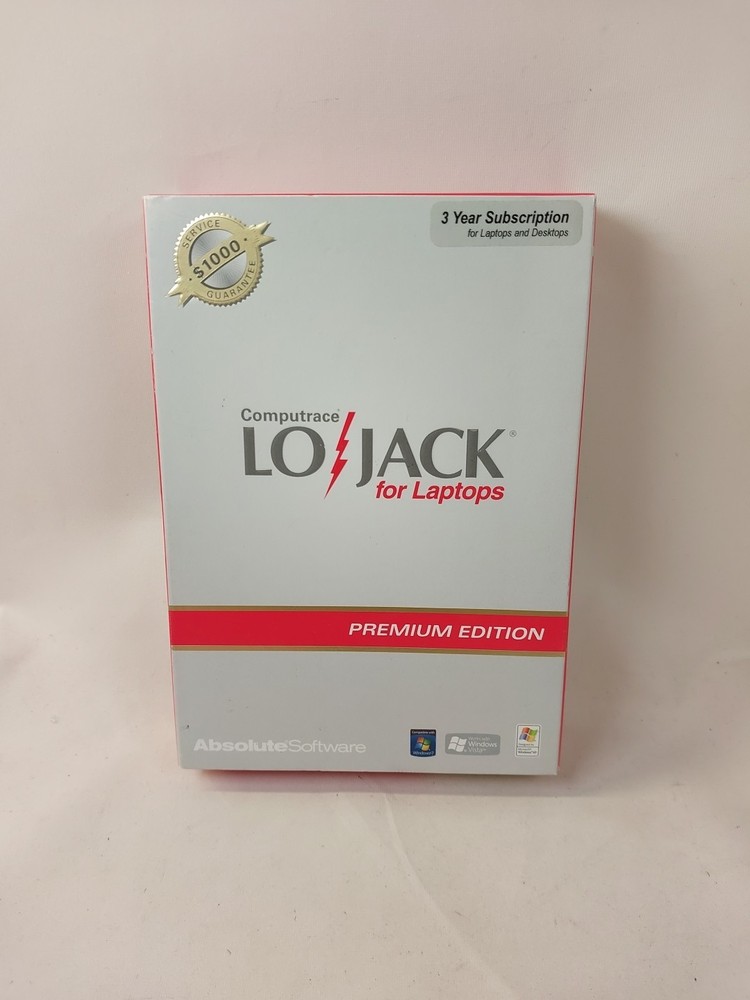 Computrace Lojack For Laptops Premium 3 Year Subscription Mac Version CD-ROM