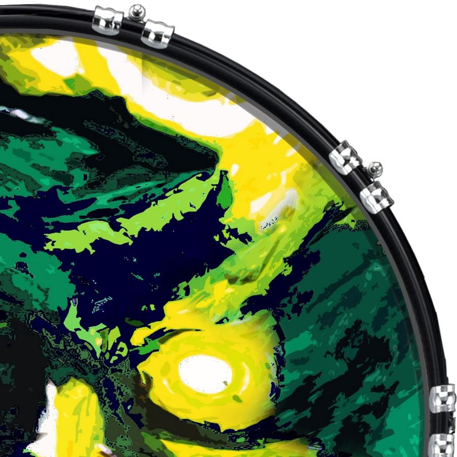 20" Custom Bass Kick Drum Front Head Graphical Graphic Nightmare 1