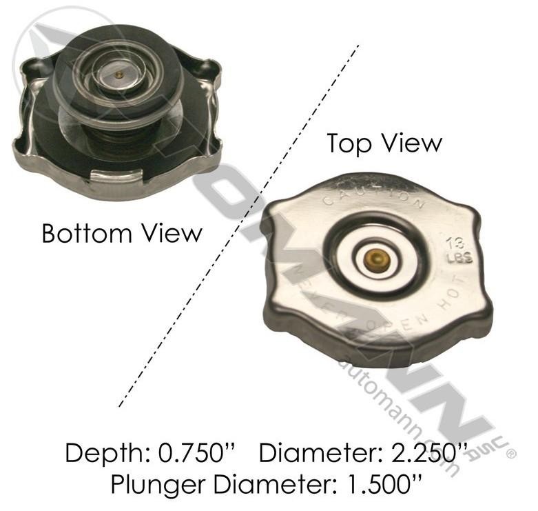Replaces UNIVERSAL ALL RADIATOR CAP ,  WA