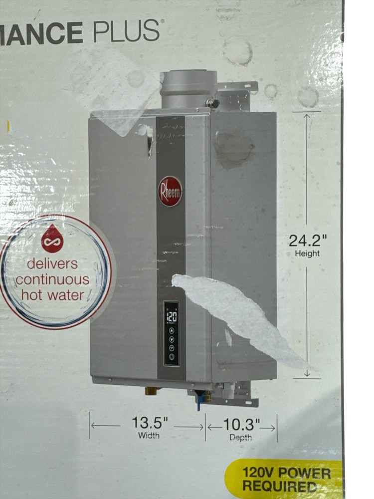 RHEEM Performance Plus Natural Gas Indoor Tankless Water Heater EC0180DVELN-3