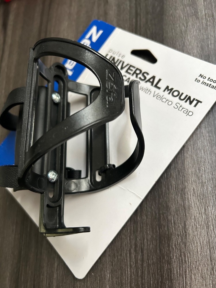 Zefal Universal Mount Bottle Cage w/Hook & Loop Strap