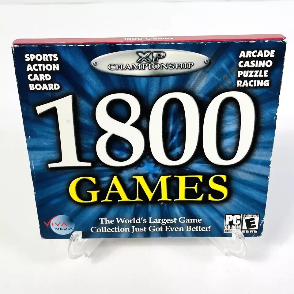 XP Championship 1800 Games PC CD-ROM Software Video Game
