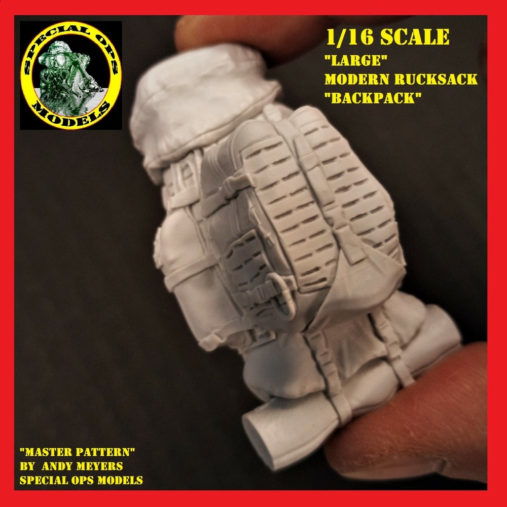 1/16 scale Modern Molle Rucksacks (BACKPACKS) "LARGE" Assault Backpack style #C