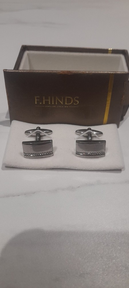 F Hinds Crystal set Cufflinks A5324