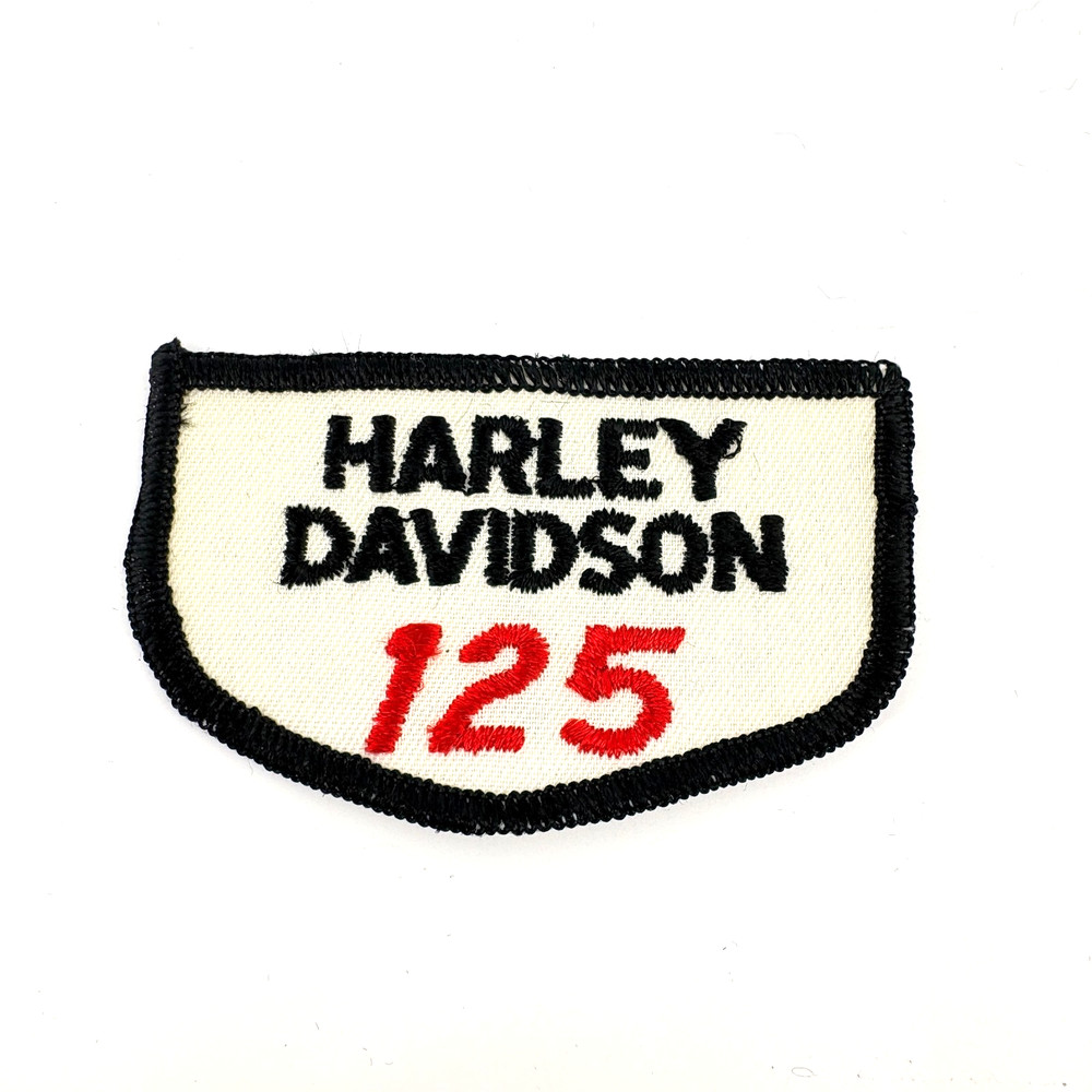 Vintage NOS Harley-Davidson Red & Black '125' Patch