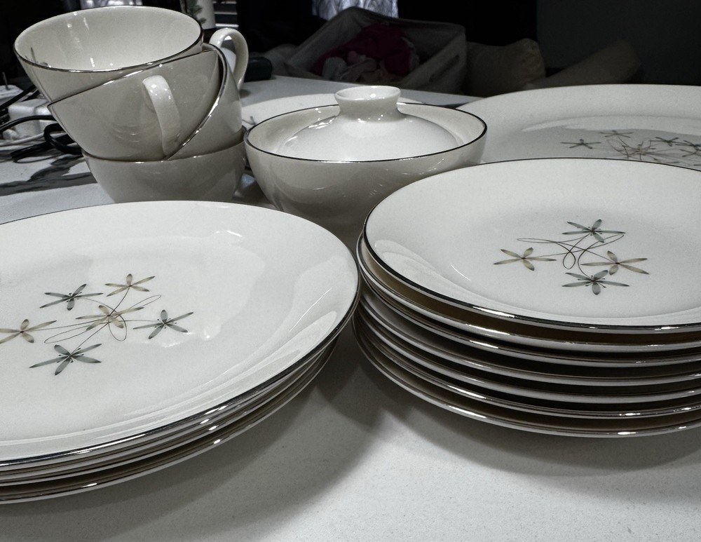 Castleton China Contempo Made In USA Dinnerware Set MCM style