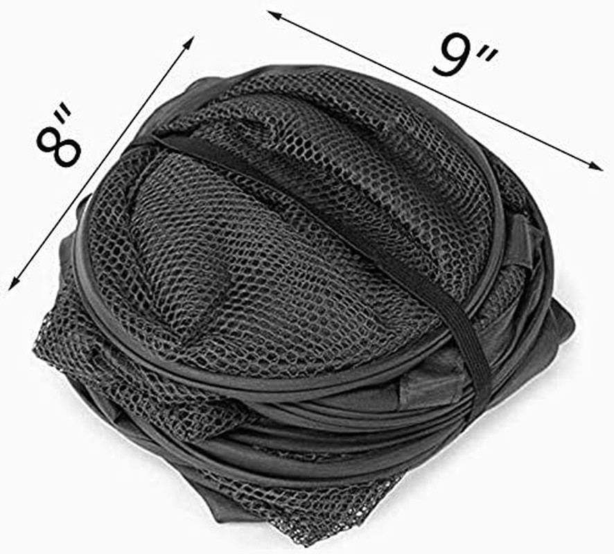 2 Pop-Up Laundry Hamper, Foldable Mesh Laundry Baskets (Each with 2 Reinforced H