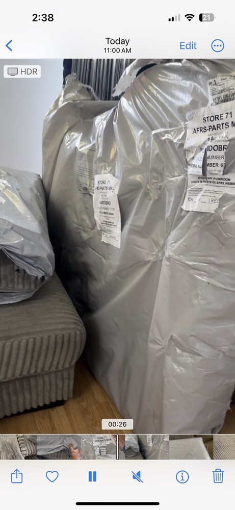 Grey Couch- Ashley Furniture