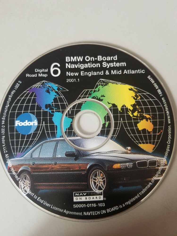 BMW On Board Navigation Disc 6 20011 New