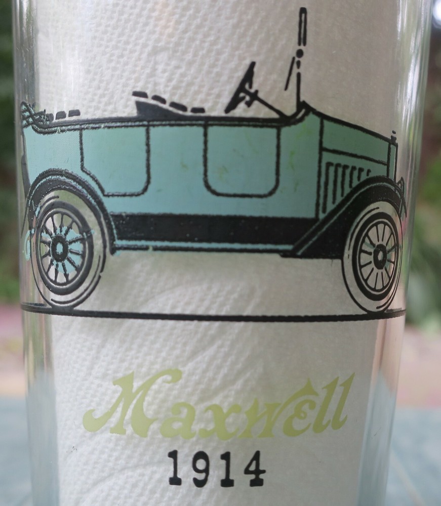1914 Maxwell / 1915 Studebaker 10 oz. glass by Anchor Hocking