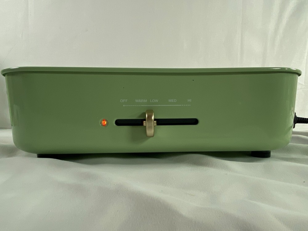 Bruno BOE021 Green Non Stick Coating Ceramic Coated Compact Multi Hotplate