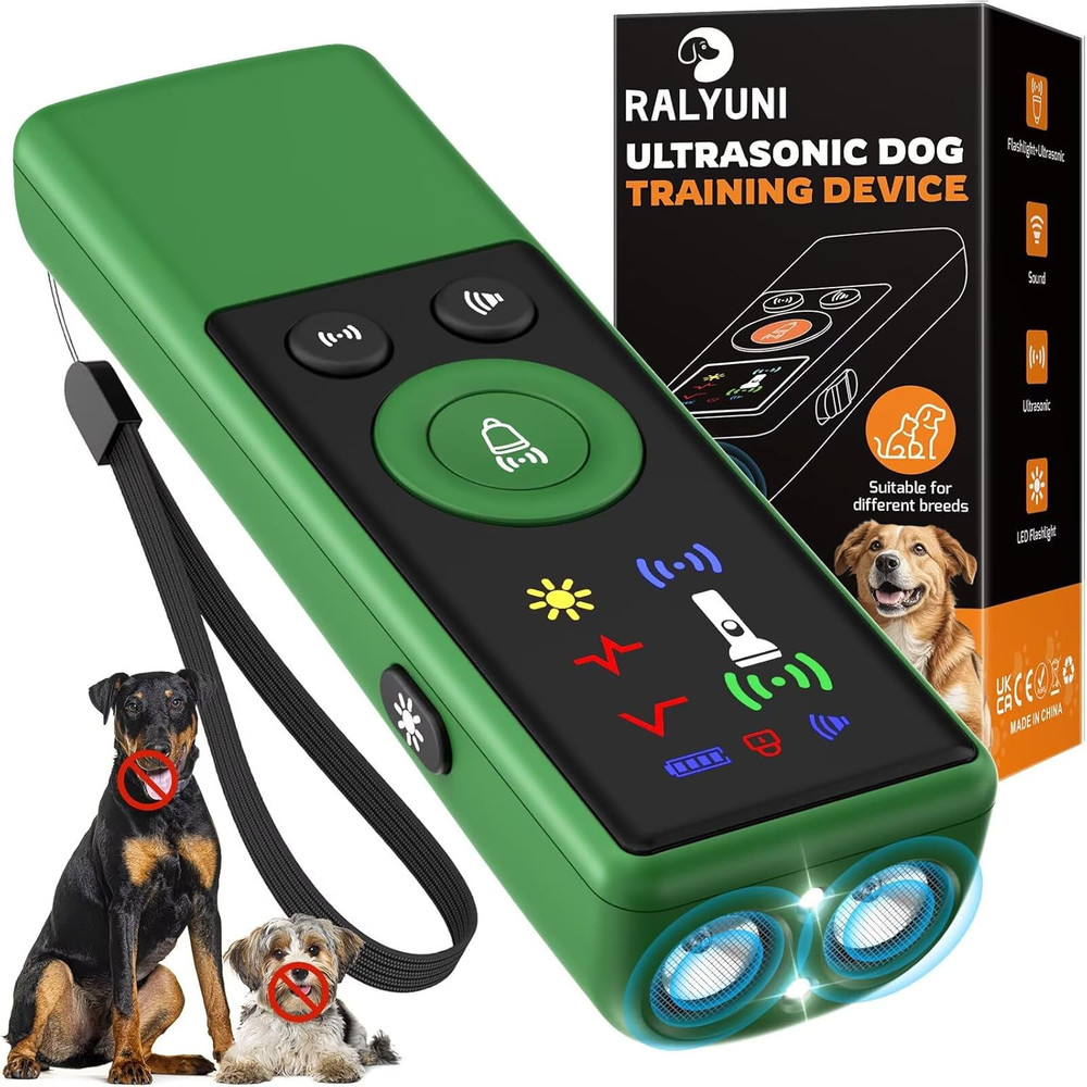 Ultrasonic Dog Bark Deterrent Device, Anti-Barking Control Device with LCD Scree