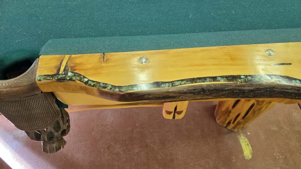 Turquoise Inlaid Pool Table
