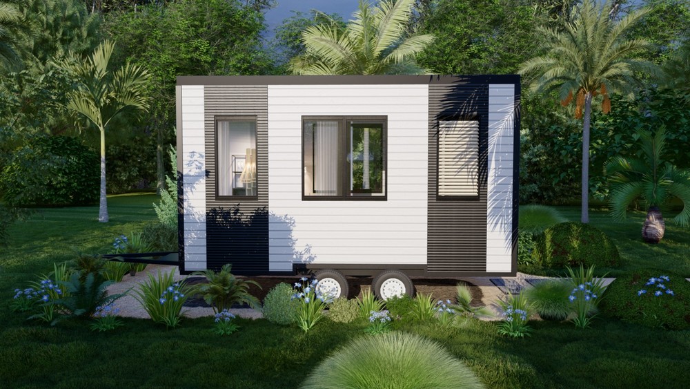 Generic Wood Construction Tiny Mobile Home Building Plans - 15'9"" x 7'10"" - 12