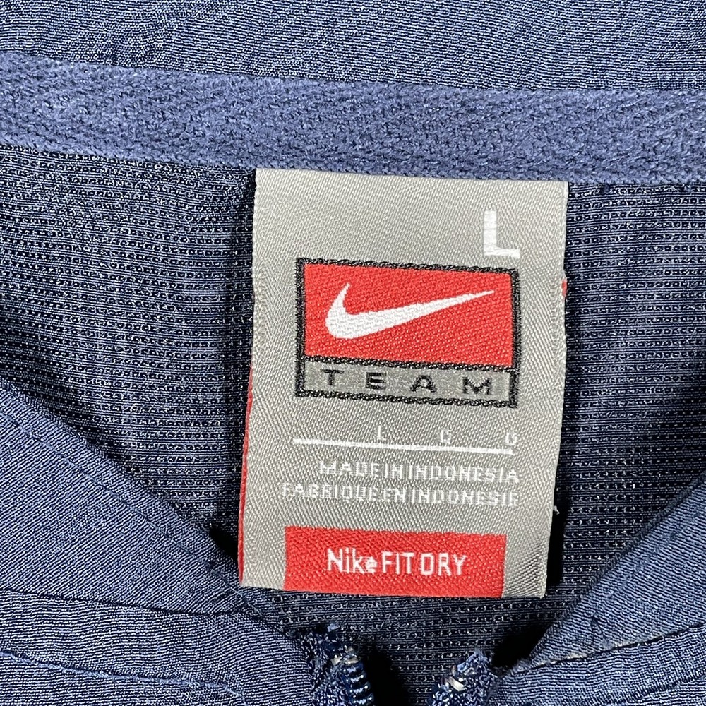 Nike Georgetown Jacket Mens Large Blue Pullover Team Half Zip Windbreaker