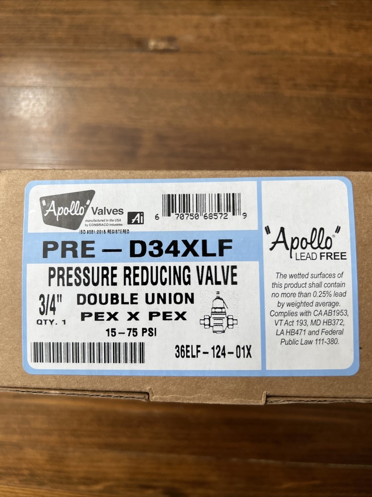 Apollo Pressure Reducing Valve 3/4”