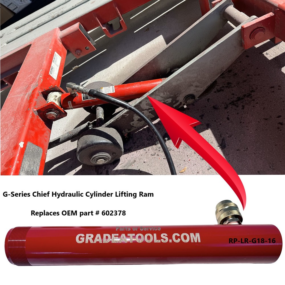 Replacement Chief G-18 & 16 Frame Machine Lift Ram Cylinder