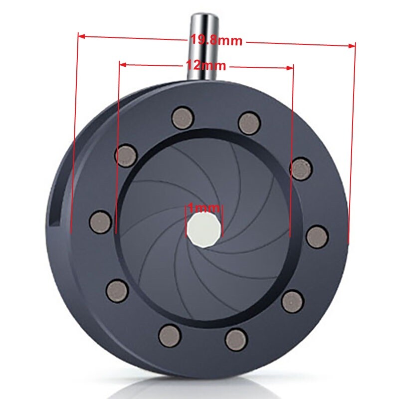 Adjustable Mechanical Iris Aperture 1-12mm Microscope Camera Module M4 thread