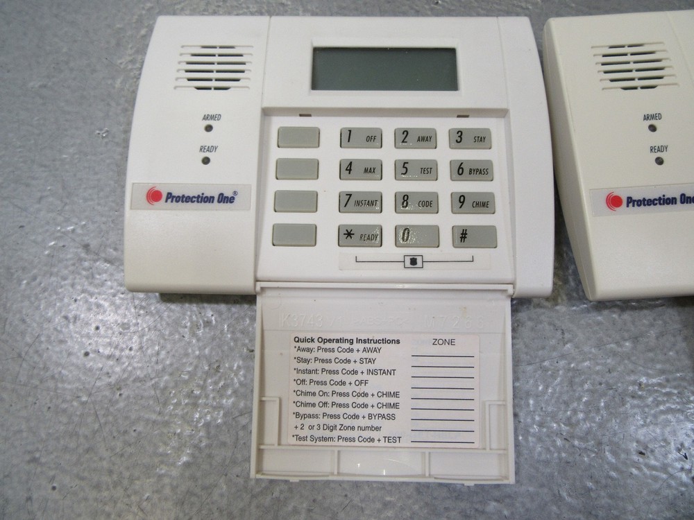 2x Honeywell 6150PL2 Keypad Protection One Security System