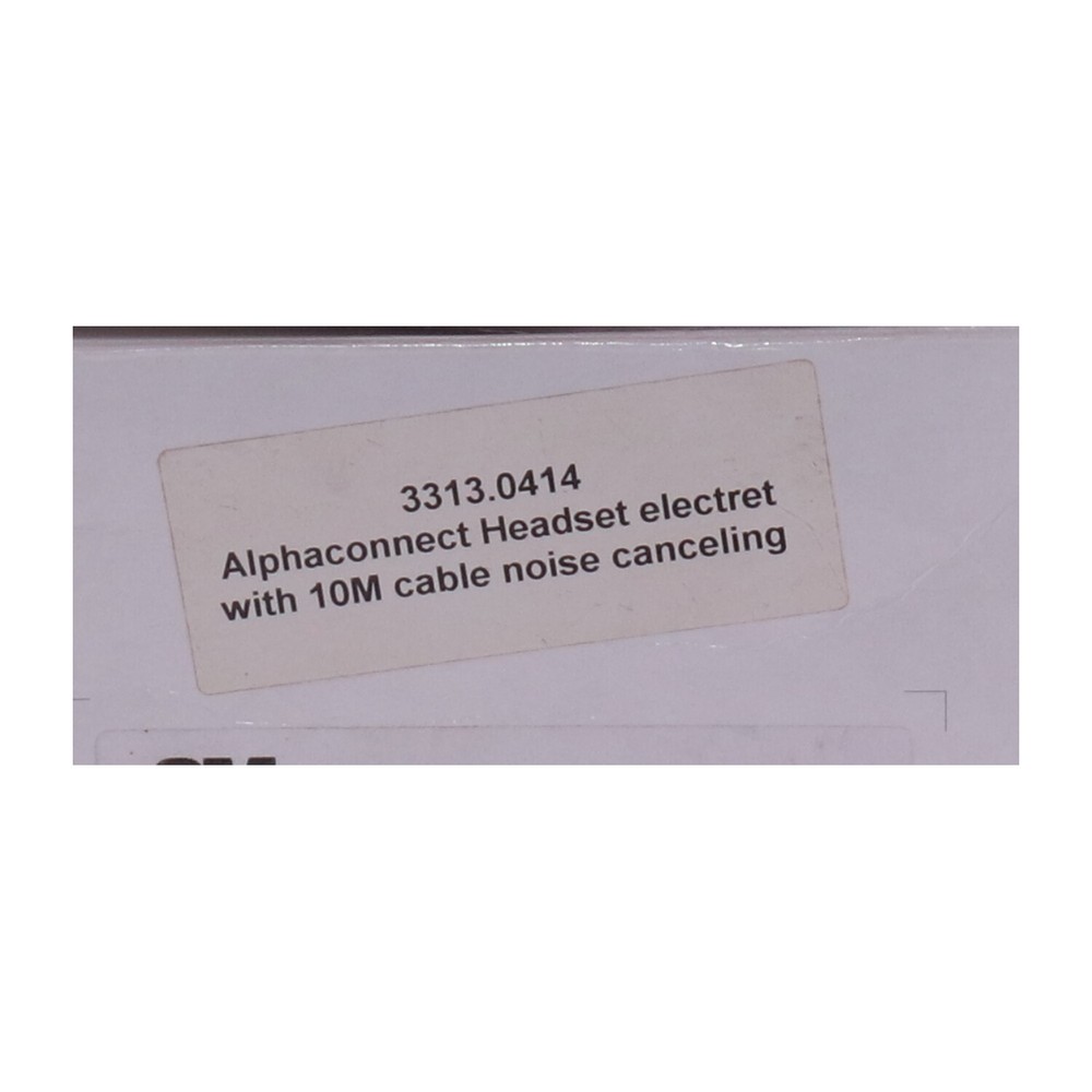 3M 12-0043 Alphaconnect Headset Electret New NFP