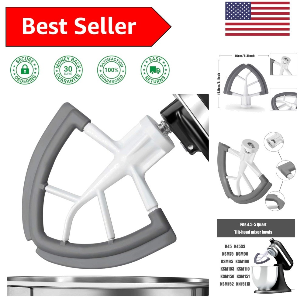 Flex Edge Beater for KitchenAid,Mixer Attachement Compatible With KitchenAid,...