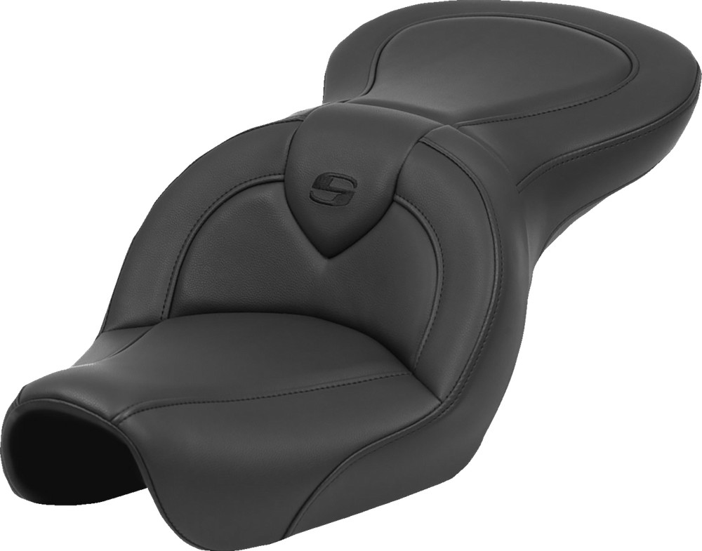 SADDLEMEN Roadsofa™ Seat - Black Stitch - without Backrest - FXD '04-'05