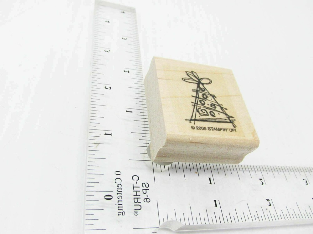 Christmas Tree Sketch Rubber Stamp - Stamp Set B326