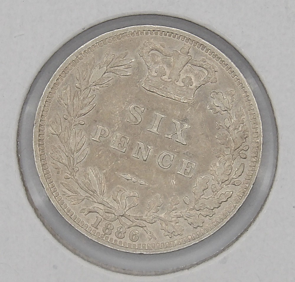Great Britain 1886 XF 6 Pence