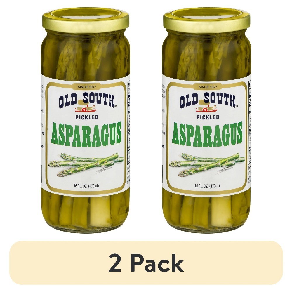 (2 pack) Pickled Asparagus Spears, Shelf-Stable, 16 oz Jar