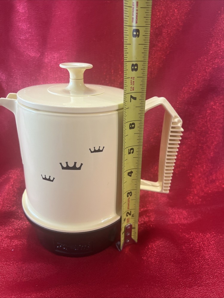 Regal Poly Perk Automatic Percolator Coffee Pot 2-4 Cup Cap Yellow/Brown