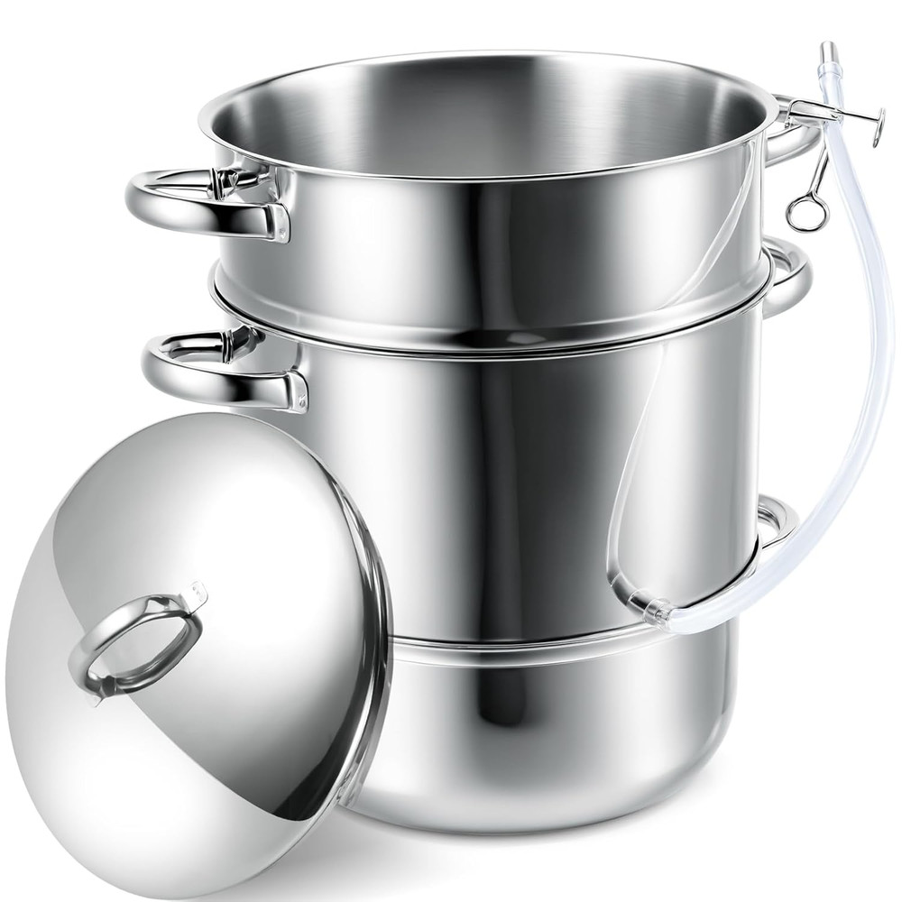 Stainless Steel Water Distiller, 3 Layers 1.2 Gallon Distilled Machine Distil...