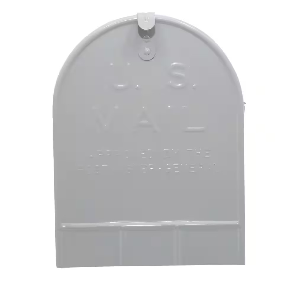 Stanley Gray, Extra Large, Steel, Post Mount Mailbox