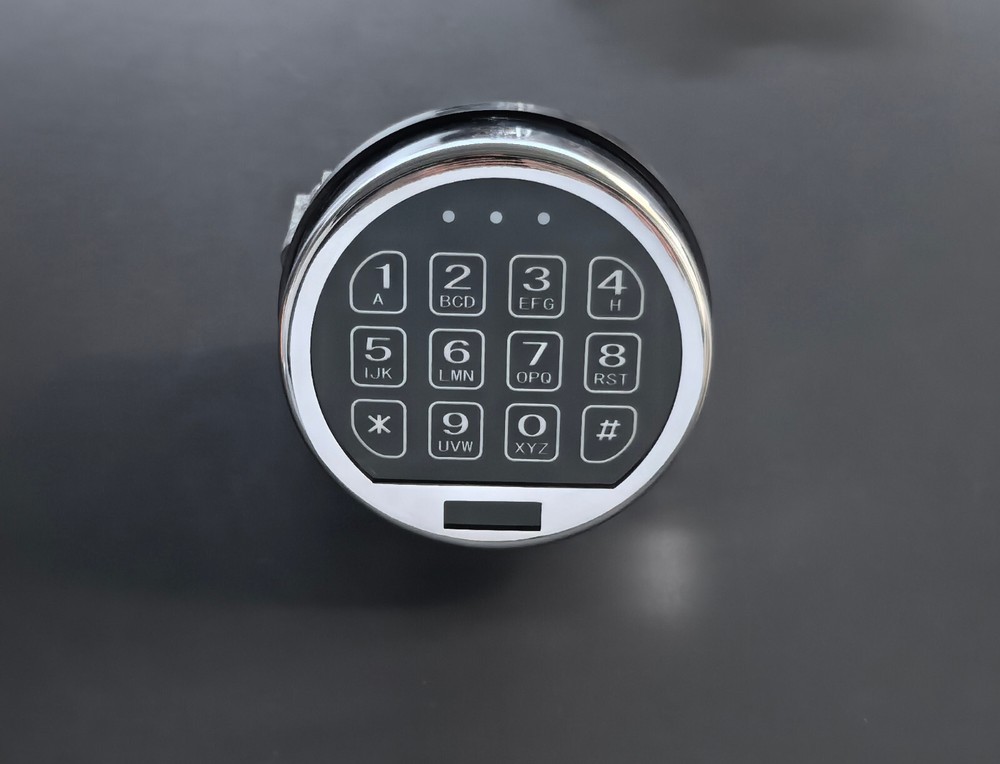 Stack-On Elite Lock Gun Safe Lock Replacement LED Keypad Chrome & Swing Bolt .