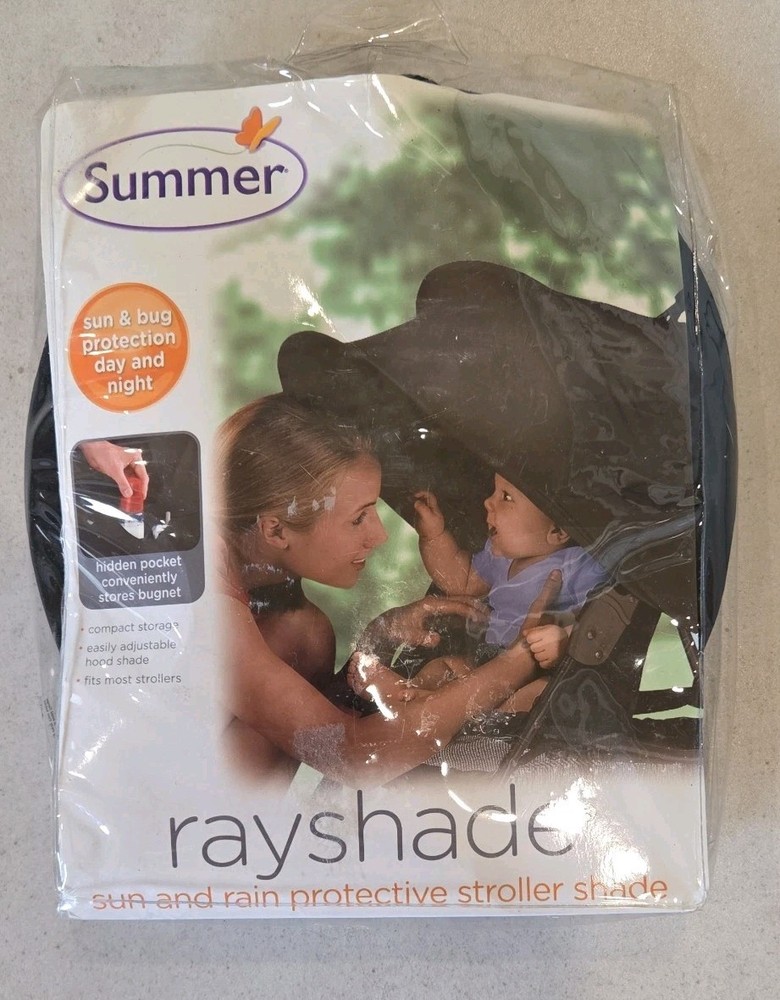 Summer Infant Rayshade  UV Protective Stroller Shade Cover, Black