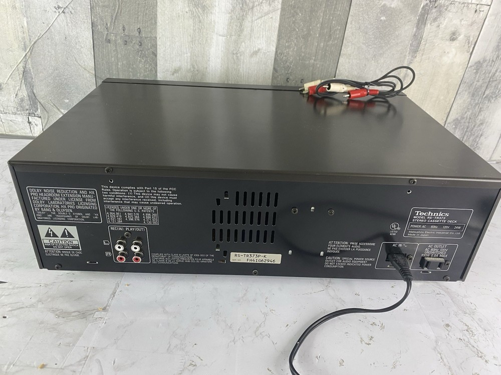 Technics RS-TR373 Dual Cassette Player/ Recorder - Read