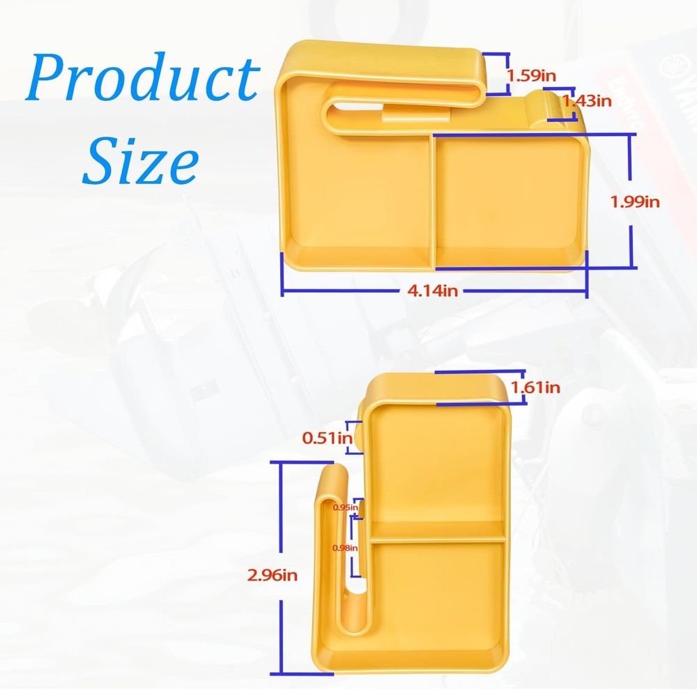 PMPS-1-DP Prop Stop Propeller Stop for Mercury/Mercruiser/Alpha, Yellow, Plastic