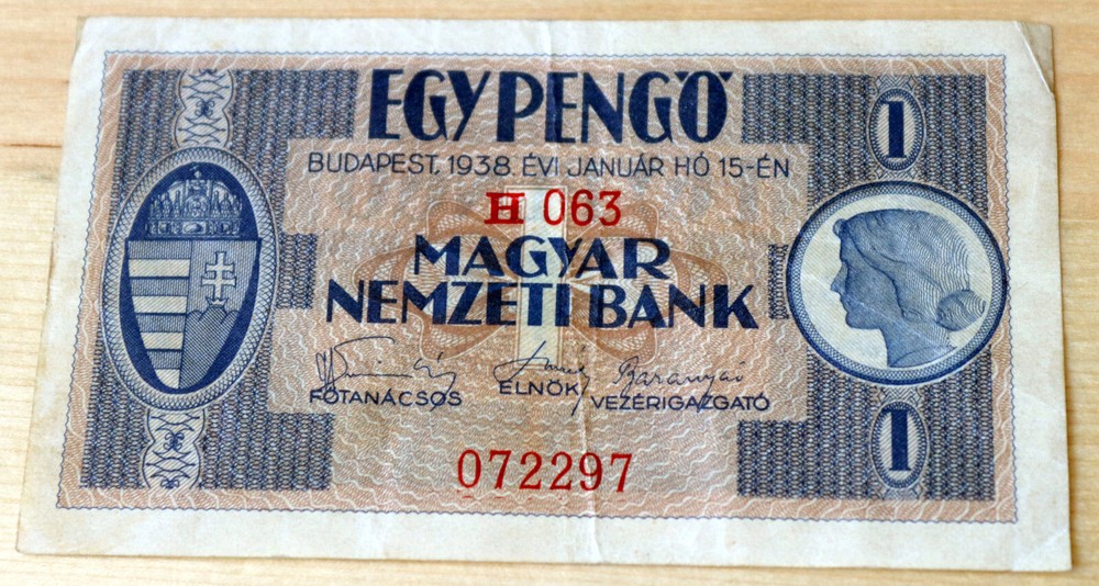 1938 Hungary 1 Pengo