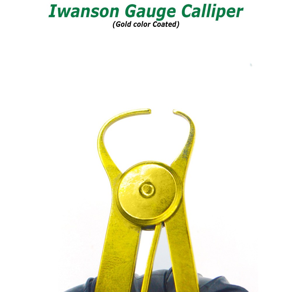 Dental Iwanson Crown Gauge Thickness Measuring Spring Caliper Lab Instruments
